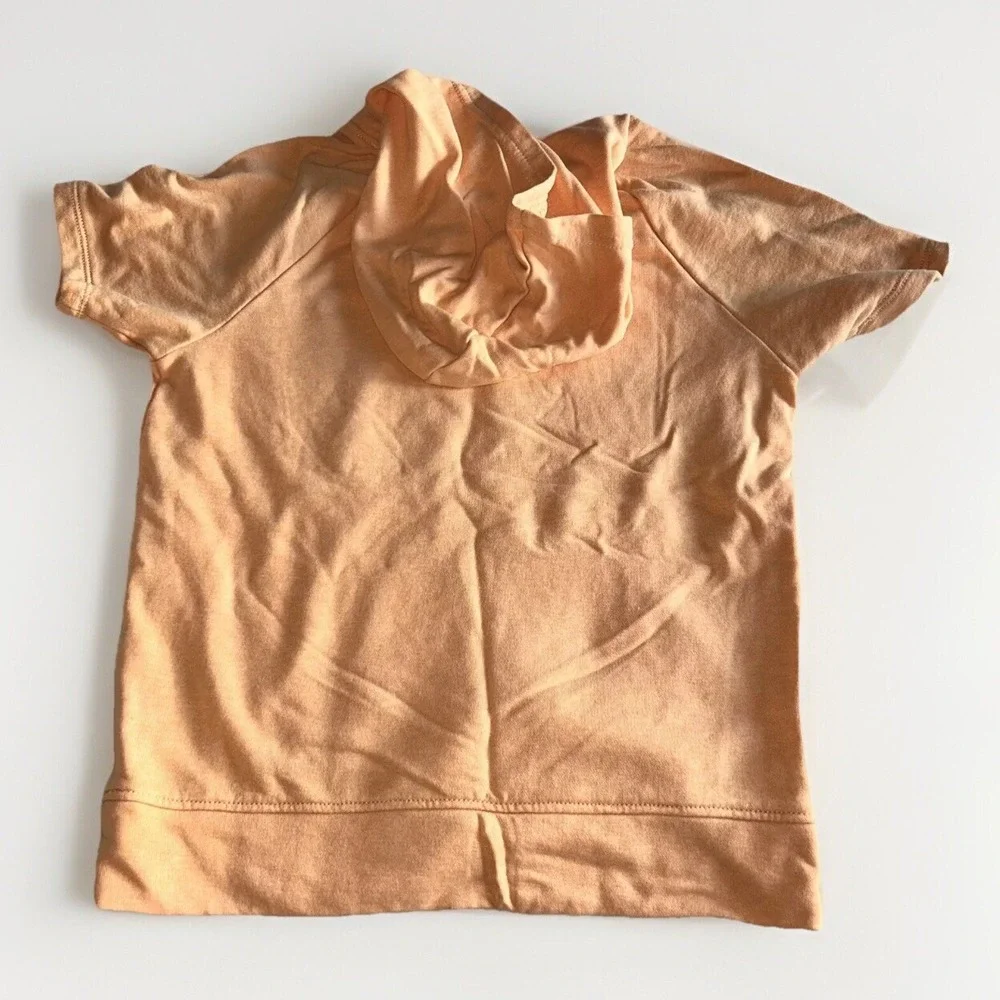 Old Navy Kids Short‎ Sleeve Hoodie Bundle 2-Pack Mint Peach Graphic L 10-12 Surf